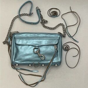 Metallic Blue Women's Bag